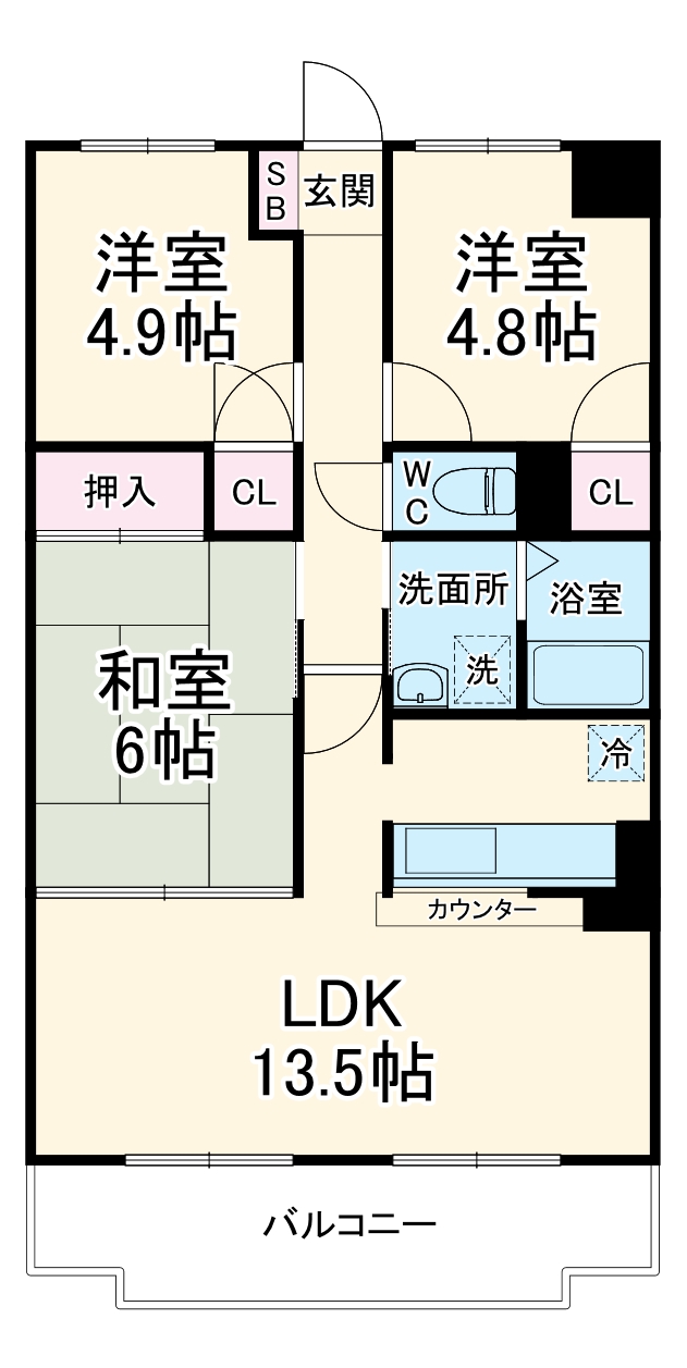 フローラル霧が丘の間取り