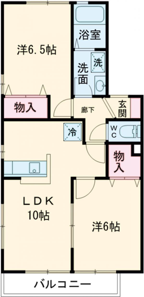 ペニーレーンAの間取り
