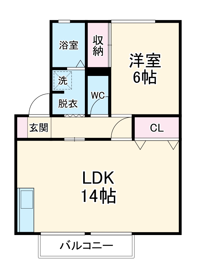 スカイハイツCの間取り
