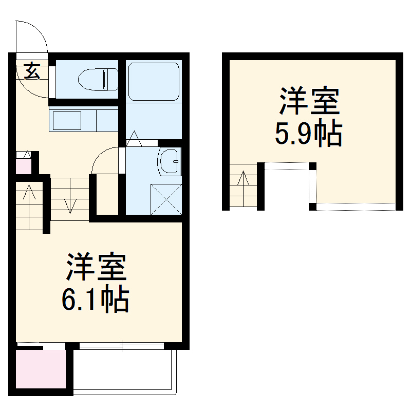 クレール城西の間取り