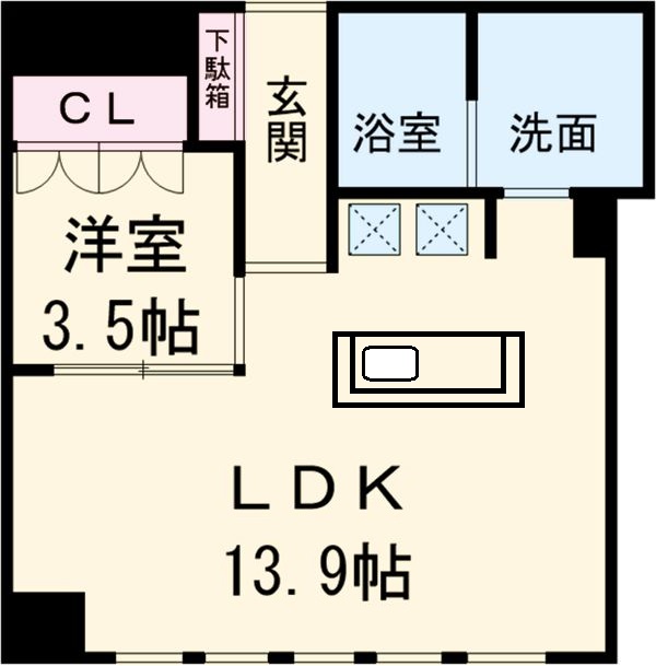 コレクション名駅Ⅲの間取り