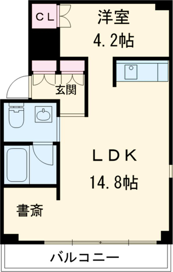 コレクション名駅Ⅲの間取り