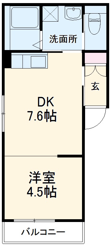 アズベル南川町の間取り