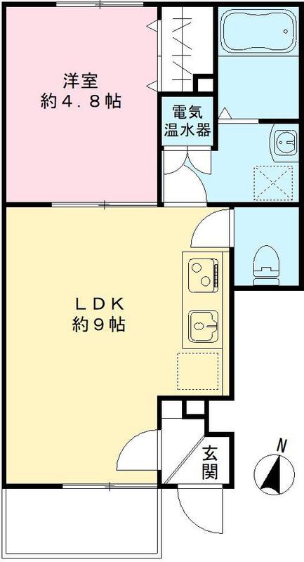 是政の完工年月(2013年3月)築の賃貸アパートの間取り