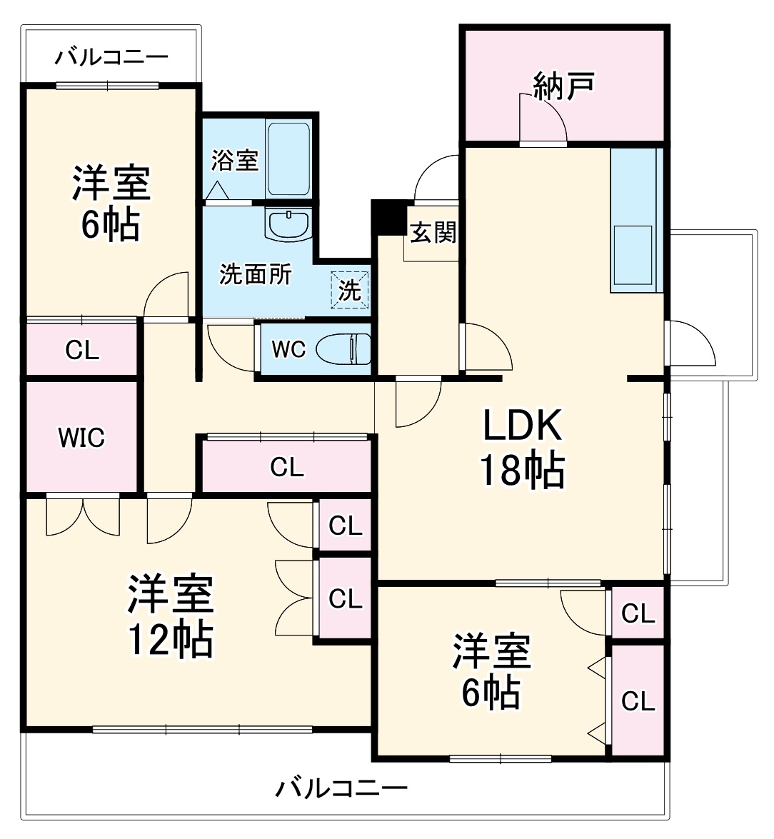 春里ハイツの間取り