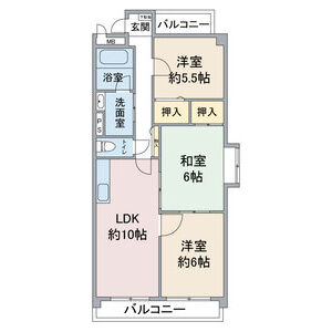 エスポワール池花の間取り