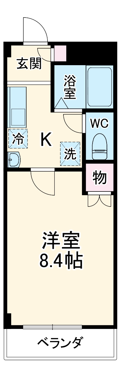 レジデンス赤坂の間取り