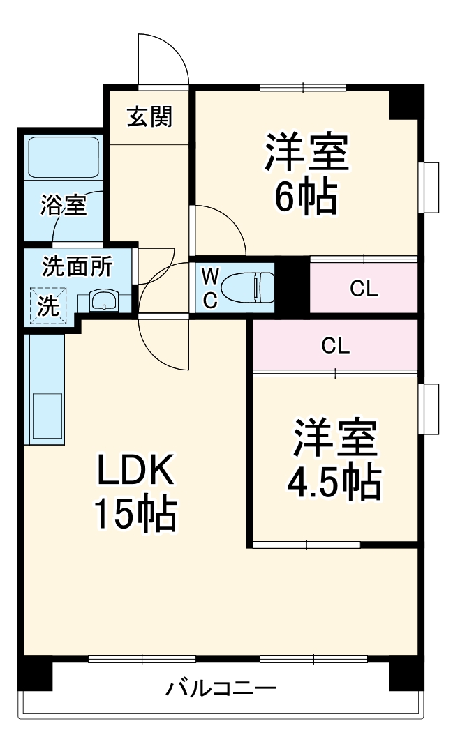 メゾン萩野の間取り