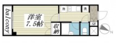 リリーパレスナルシマⅢの間取り