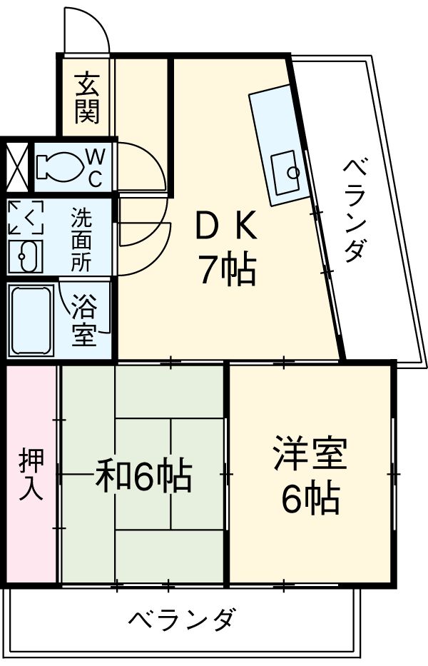 エステートⅡの間取り