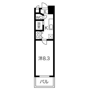クレスト覚王山の間取り