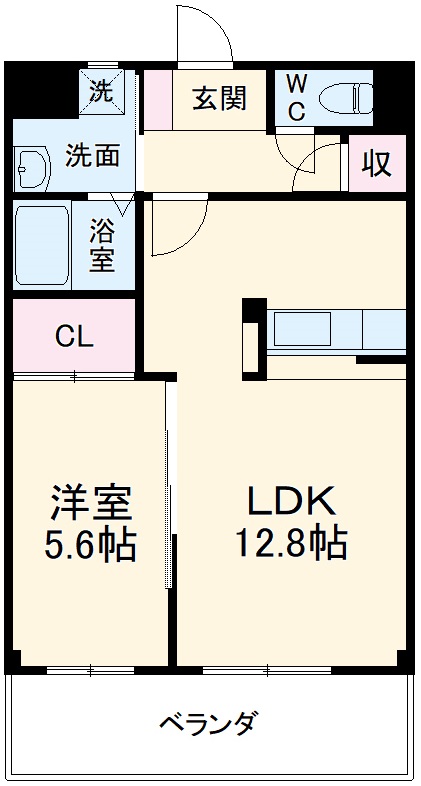 サンフラワー諏訪の間取り