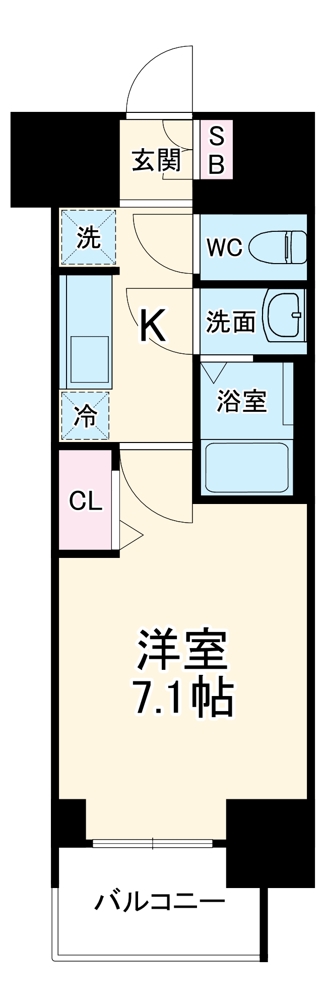 プレサンス桜通ベルノの間取り
