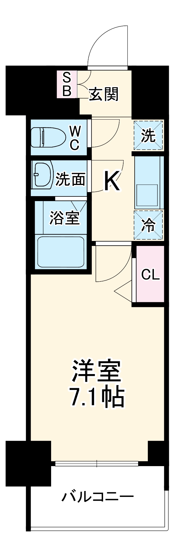 プレサンス桜通ベルノの間取り