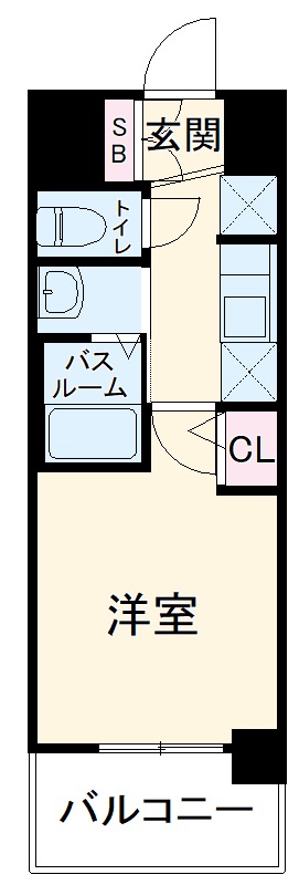 エステムコート名古屋ステーションクロスの間取り