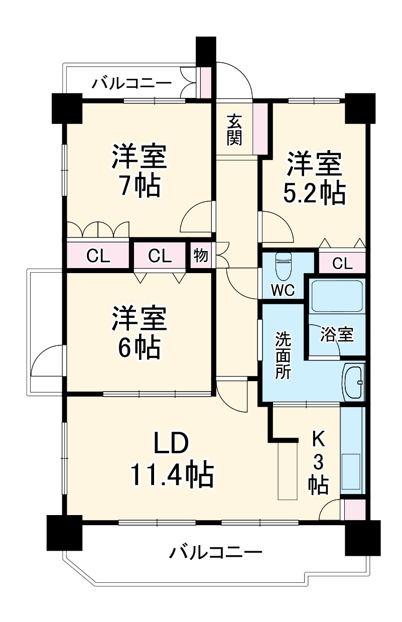 ステラートシティ桜山の間取り