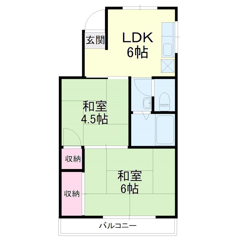 木下コーポの間取り