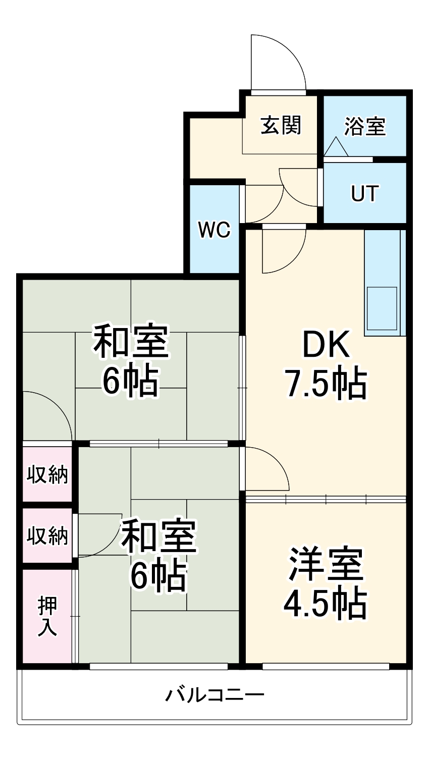 メゾン畑田の間取り