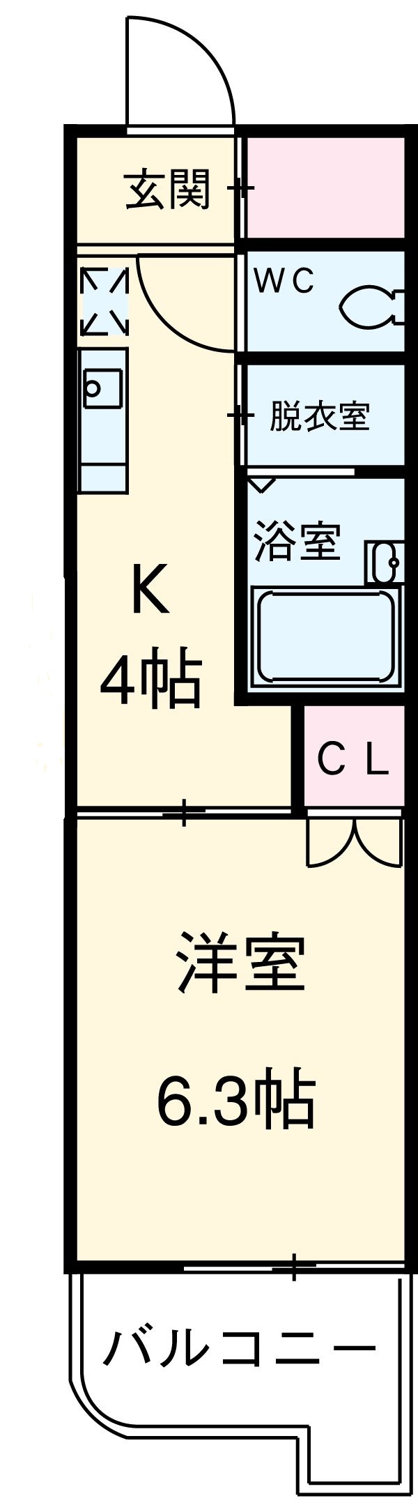 サンピアオカヤスの間取り