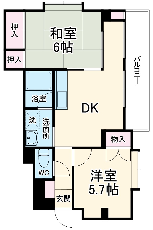 パピヨン行徳の間取り