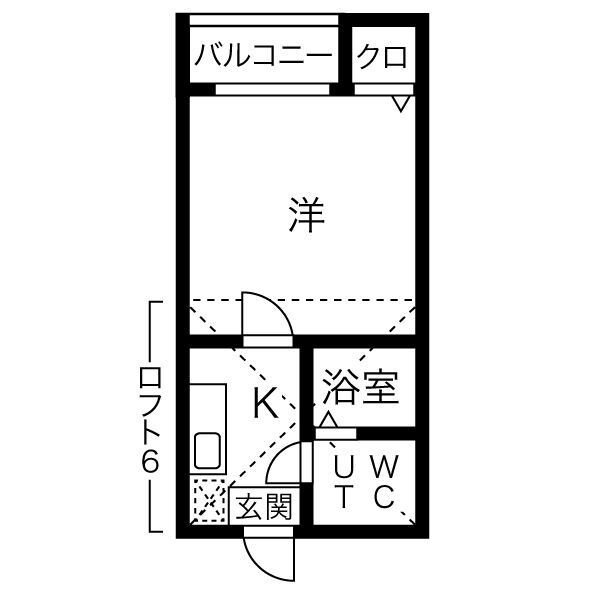 サンシティ・203号室の間取り
