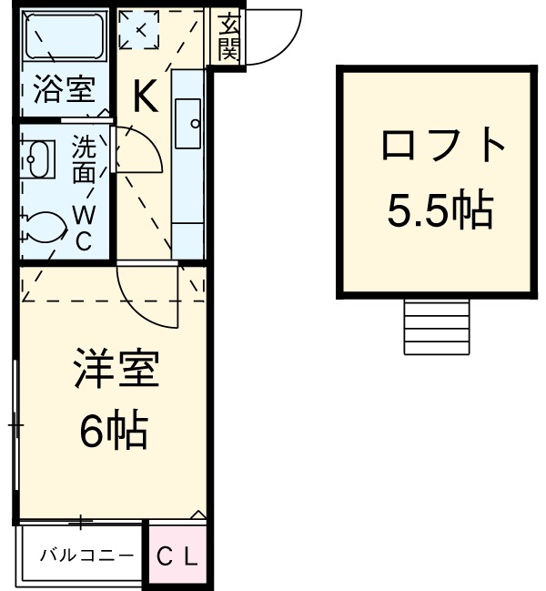 サンシティ・205号室の間取り