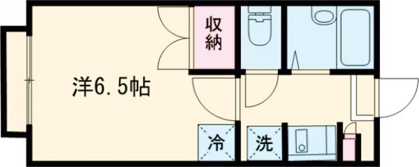 Ｂｅ　Ｇｌａｄ・203号室の間取り