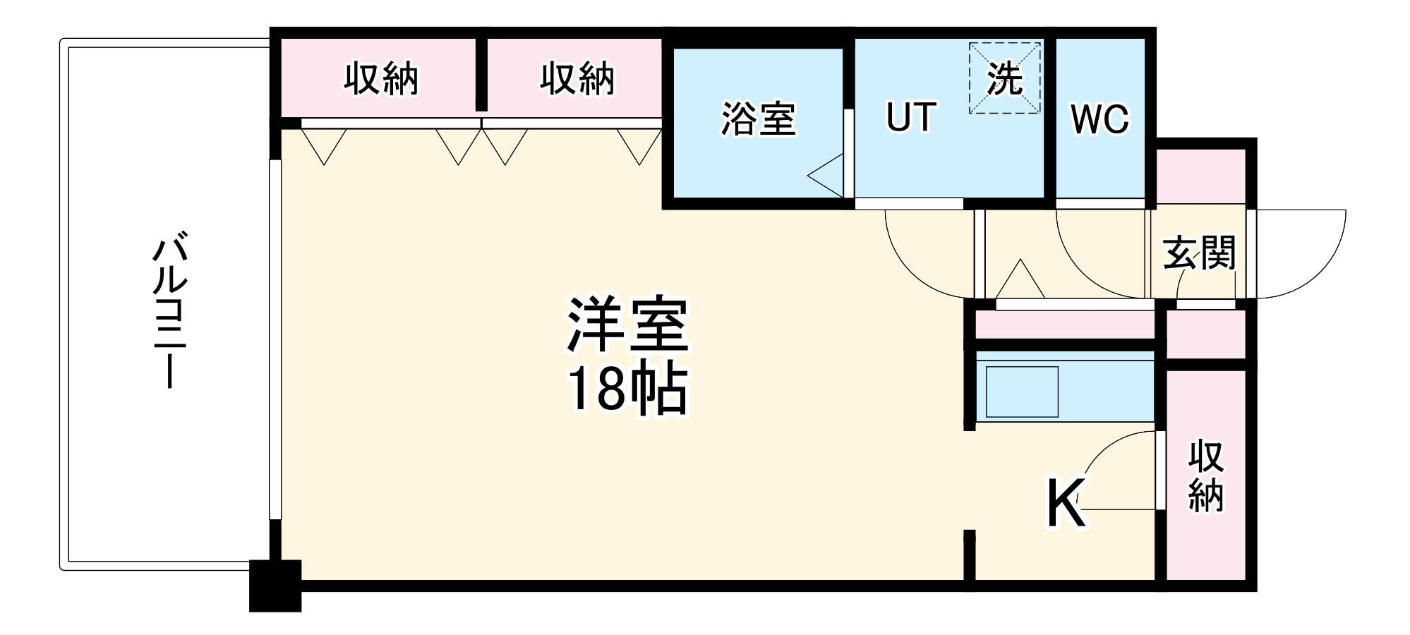 リーヴァストゥーディオ丸の内の間取り