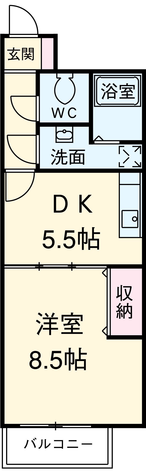 ブランメゾン八龍の間取り