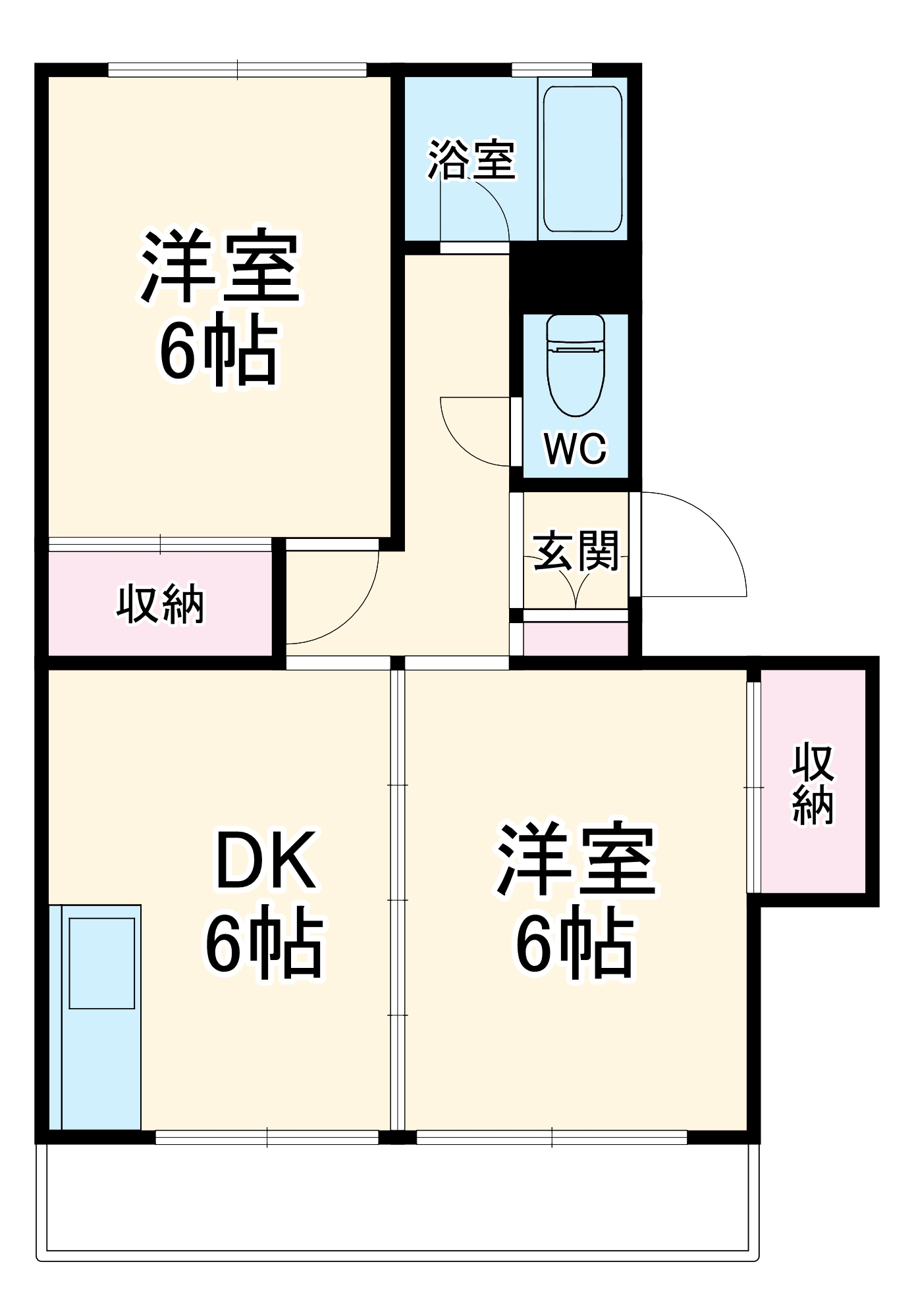 千草台団地３号棟の間取り