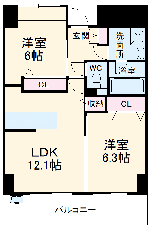リンパクマンションの間取り