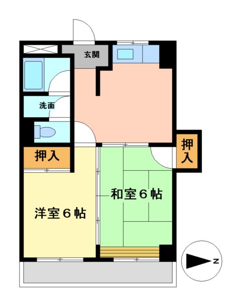 シャンテちくさの間取り