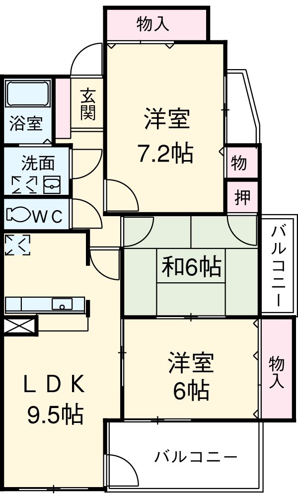 サムティイースト白壁の間取り