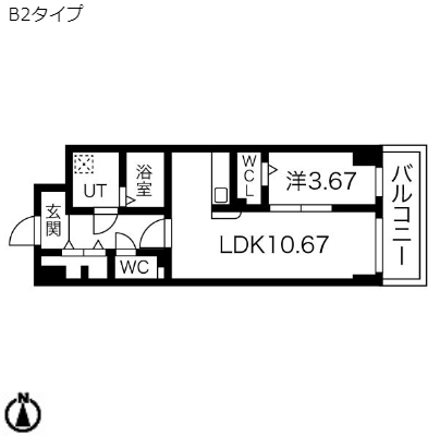 S-FORT北千種の間取り