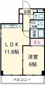 エクセレント青葉台の間取り