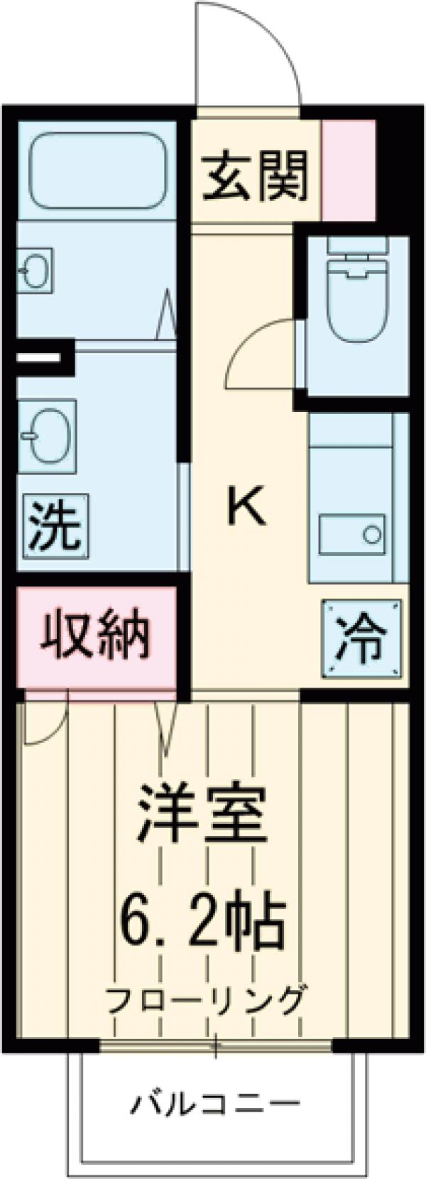 Village Kazn一番館の間取り