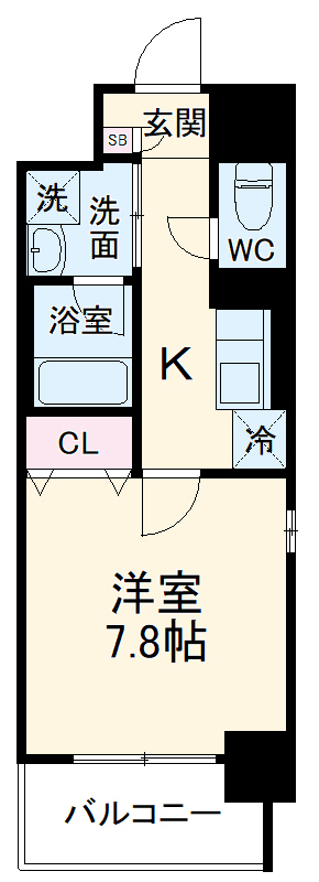 リヴシティ浅間町の間取り