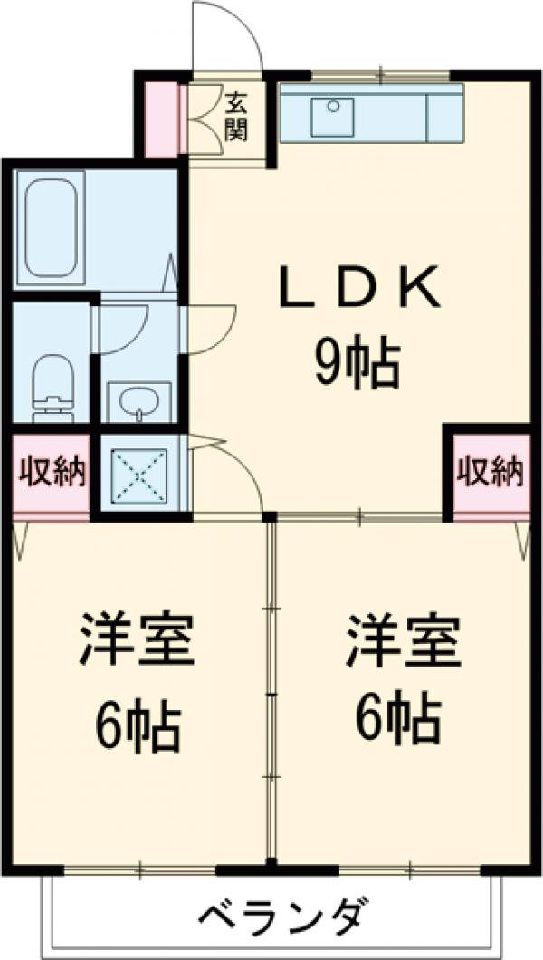 ハイツサングローリアの間取り