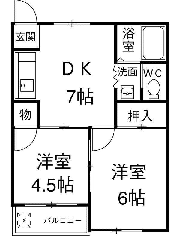 ビベンダⅠの間取り