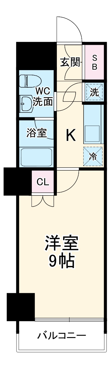 スクエア名駅南の間取り