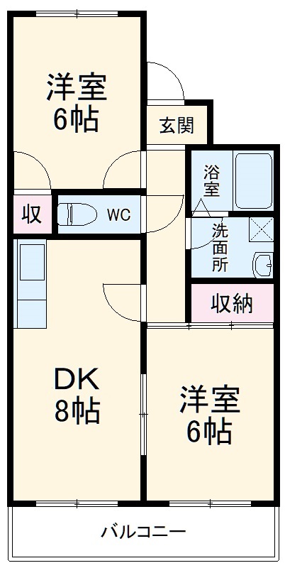 ファミール八代の間取り