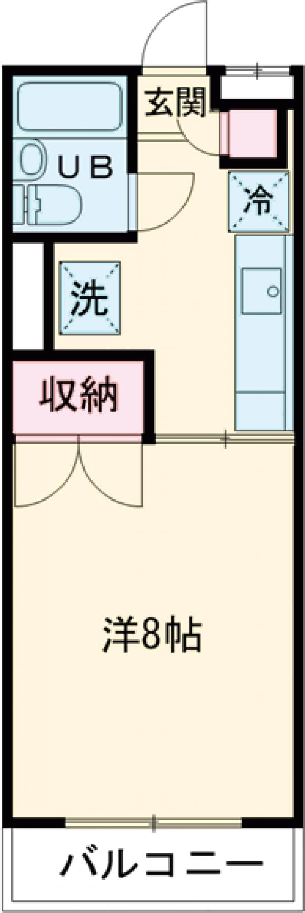 スカイパレス堀之内の間取り