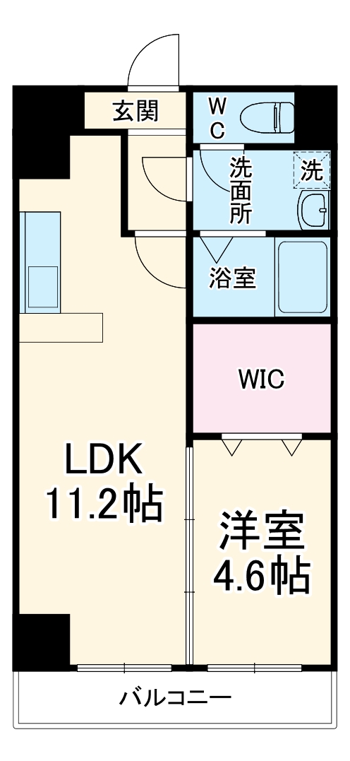 フォレシティ新栄の間取り