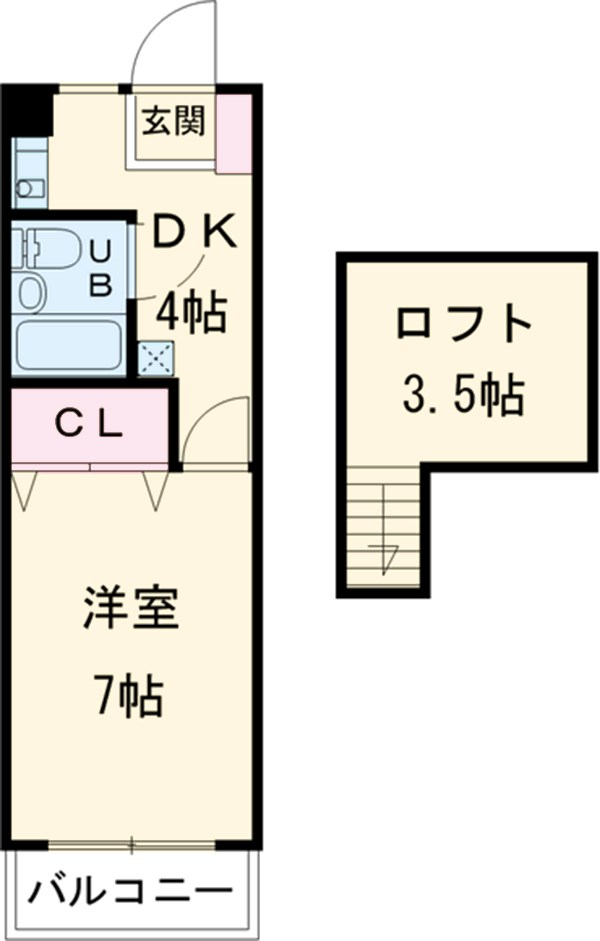 アリビオK Ⅲの間取り