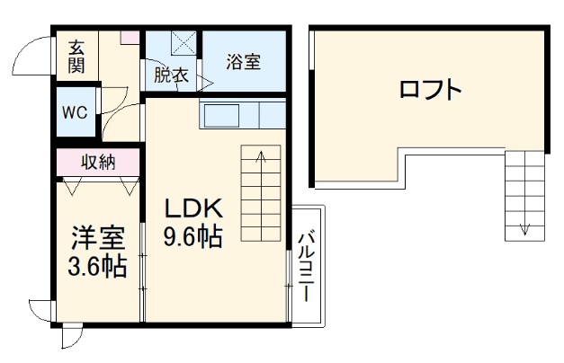 Ampio庄内通伍番館の間取り