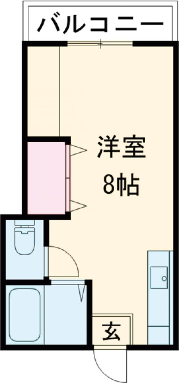 サウスヒル南平・103号室の間取り