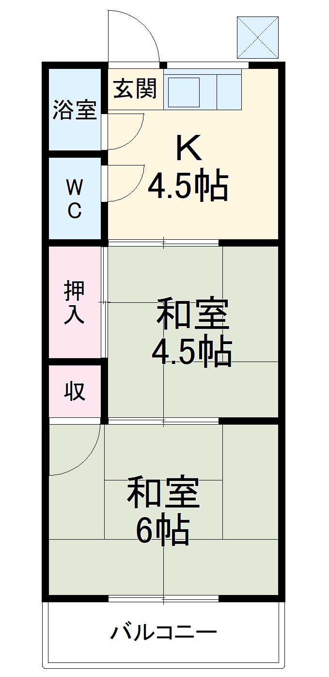 ゆたか荘の間取り