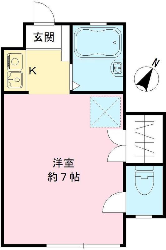 ドリームコート南平・101号室の間取り