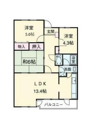エスポワール藤が丘の間取り