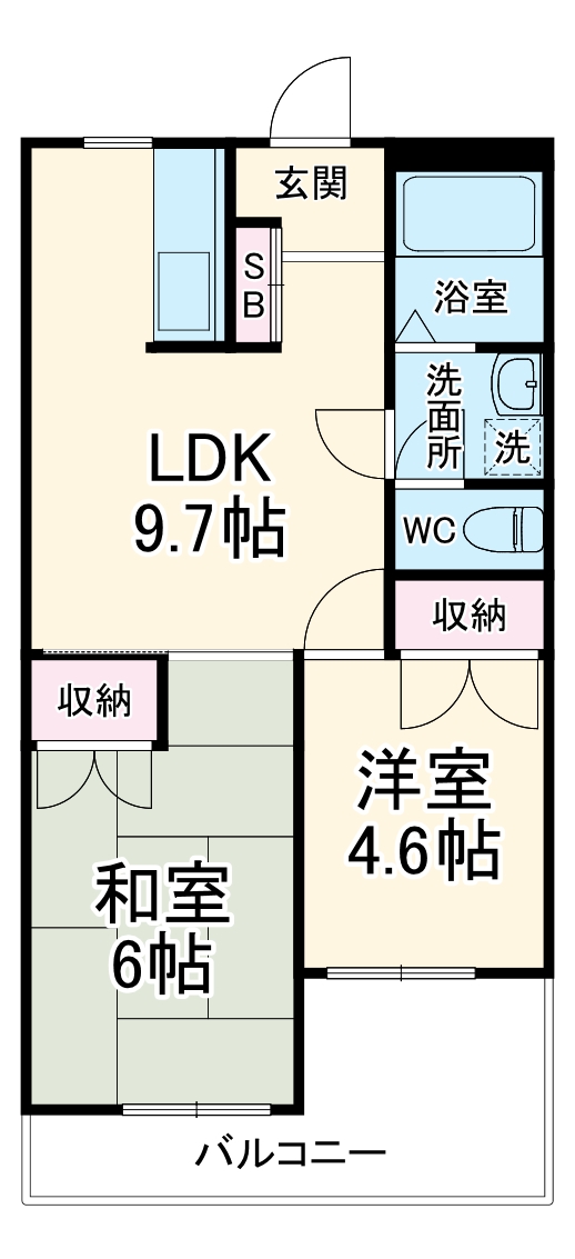 ヴィラコートⅡの間取り